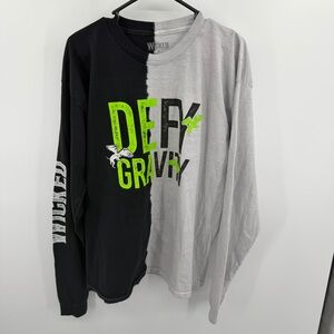 Wicked Unisex Defy Gravity Long Sleeve‎ Two Toned Size XL New Without tags